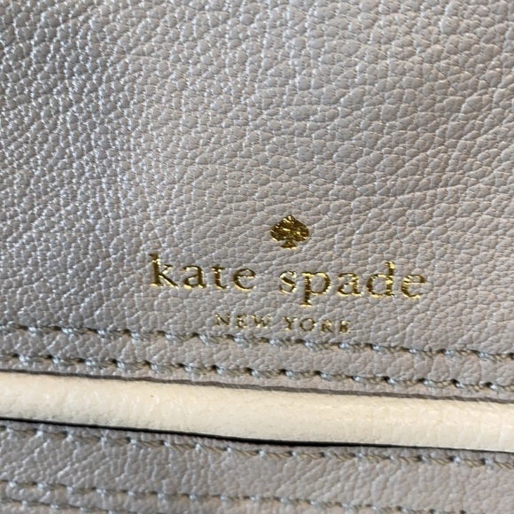 Kate Spade Medium Rianne Crossbody Bag Gray White - Picture 6 of 14